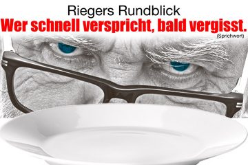 Wer schnell verspricht, bald vergisst. (Sprichwort)
