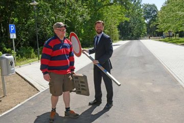 Parkplatz für den Verkehr freigegeben