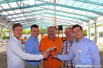 Allsafe feiert Richtfest in Fürstenwalde