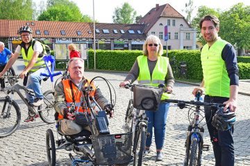 Fahrraddemo am 1. Mai auf der L35