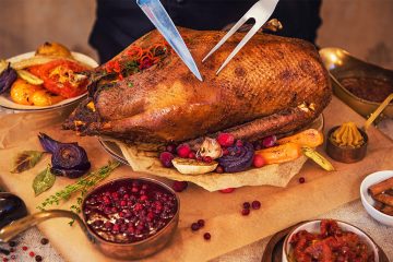 Weihnachten Gans entspannt