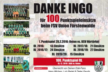 Kapitän und Cheftrainer für 100. Einsatz geehrt