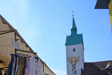 Richtungsvorgaben auf dem Fürstenwalder Marktplatz