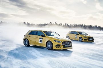 Winterliches Fahrtraining der AMG Driving Academy
