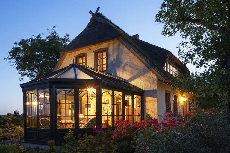 Im Wintergarten Energieverluste minimieren