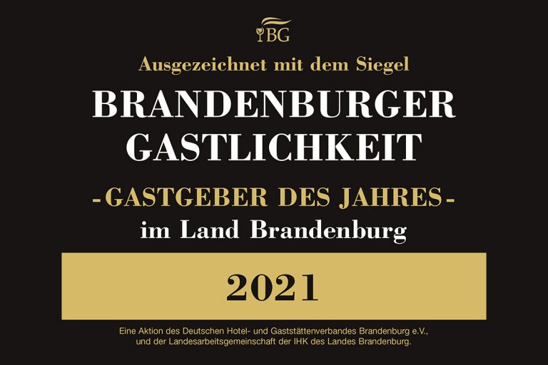 Gastgeber des Jahres des Landes Brandenburg geehrt