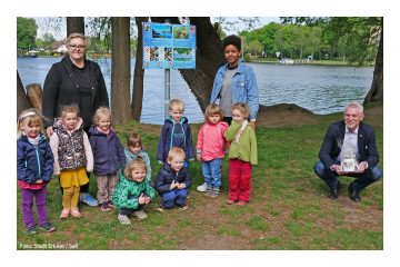 Kinder mit Bürgermeister auf Du & Du