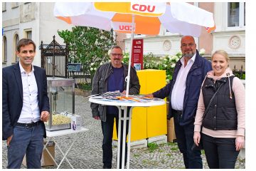 Dr. Daniel Rosentreter auf Wahlkampftour