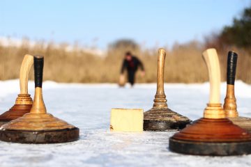 Eisstockschießen am Freilich am See