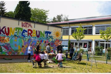 Kindertags-Graffiti-Aktion