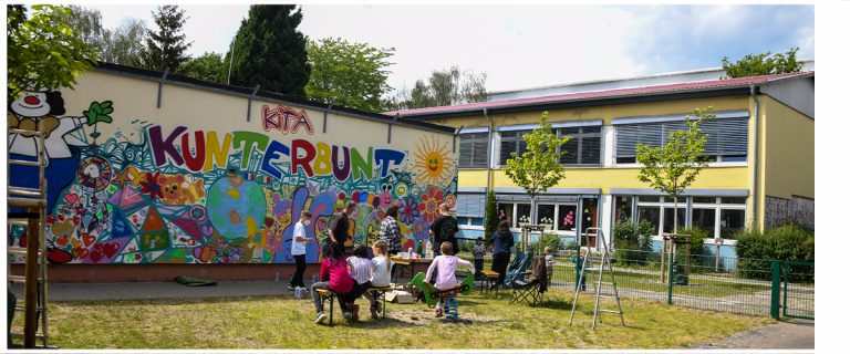 Kindertags-Graffiti-Aktion