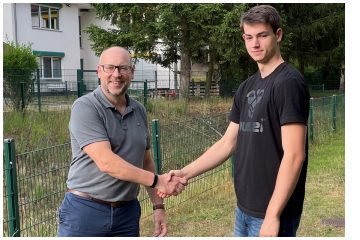 Ein Physik-Student mit Drang zum Tor
