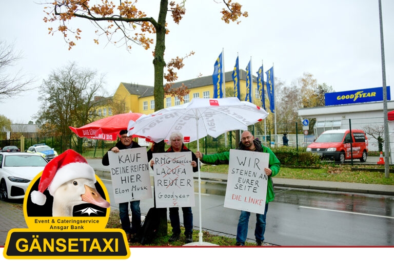 Linke solidarisch mit den Reifenwerkern