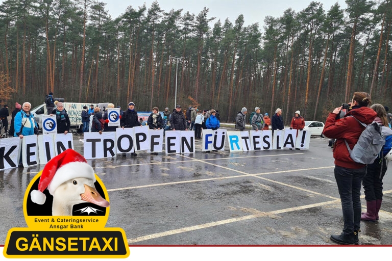 Blaues Band gegen Tesla-Erweiterung