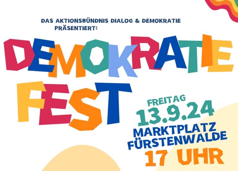 Demokratiefest auf dem Marktplatz