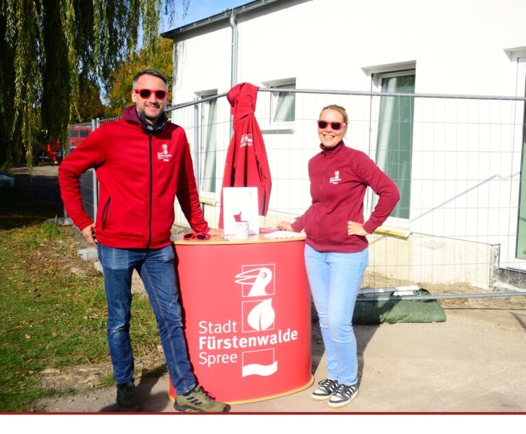 Baustellenbegehung im Wassersportzentrum