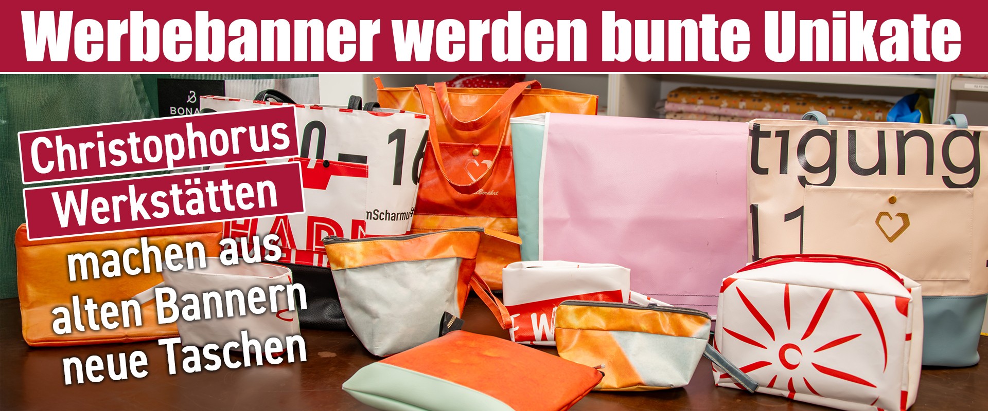Werbebanner werden bunte Unikate